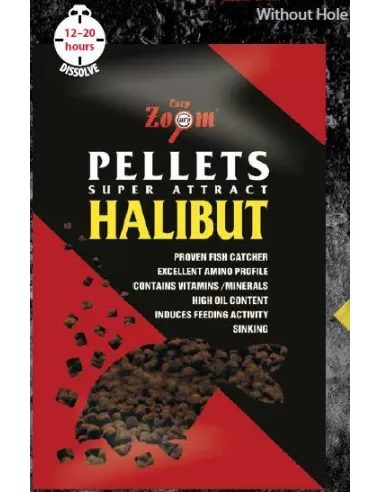 Carpa de alimentación zoom Halibut Pellets 10 kg