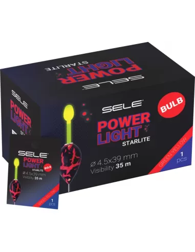 Sele Power Light Yellow Peach Starlite con bombilla 4.5x32 mm 1 pcs